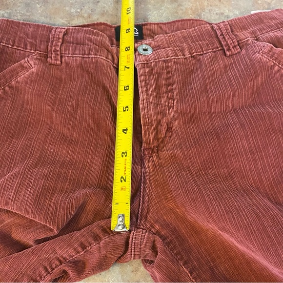 Dolce & Gabbana D&G Corduroy Pants Straight Leg Red Maroon Vintage Look 28 42 - Picture 3 of 13